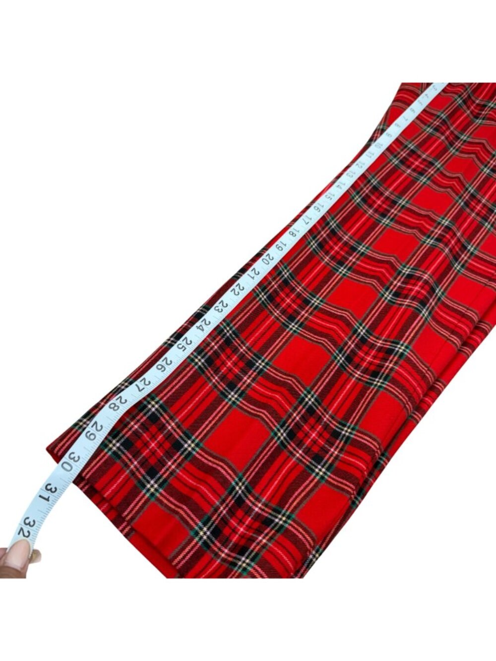 J.Crew Kate Womens Red Plaid Tartan Wool Blend Pants Size 8 Classic Fit Lined - Picture 7 of 14